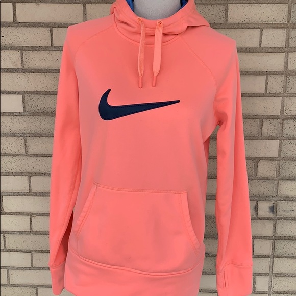Nike | Tops | Nike Peach Therma Fit Hoodie | Poshmark